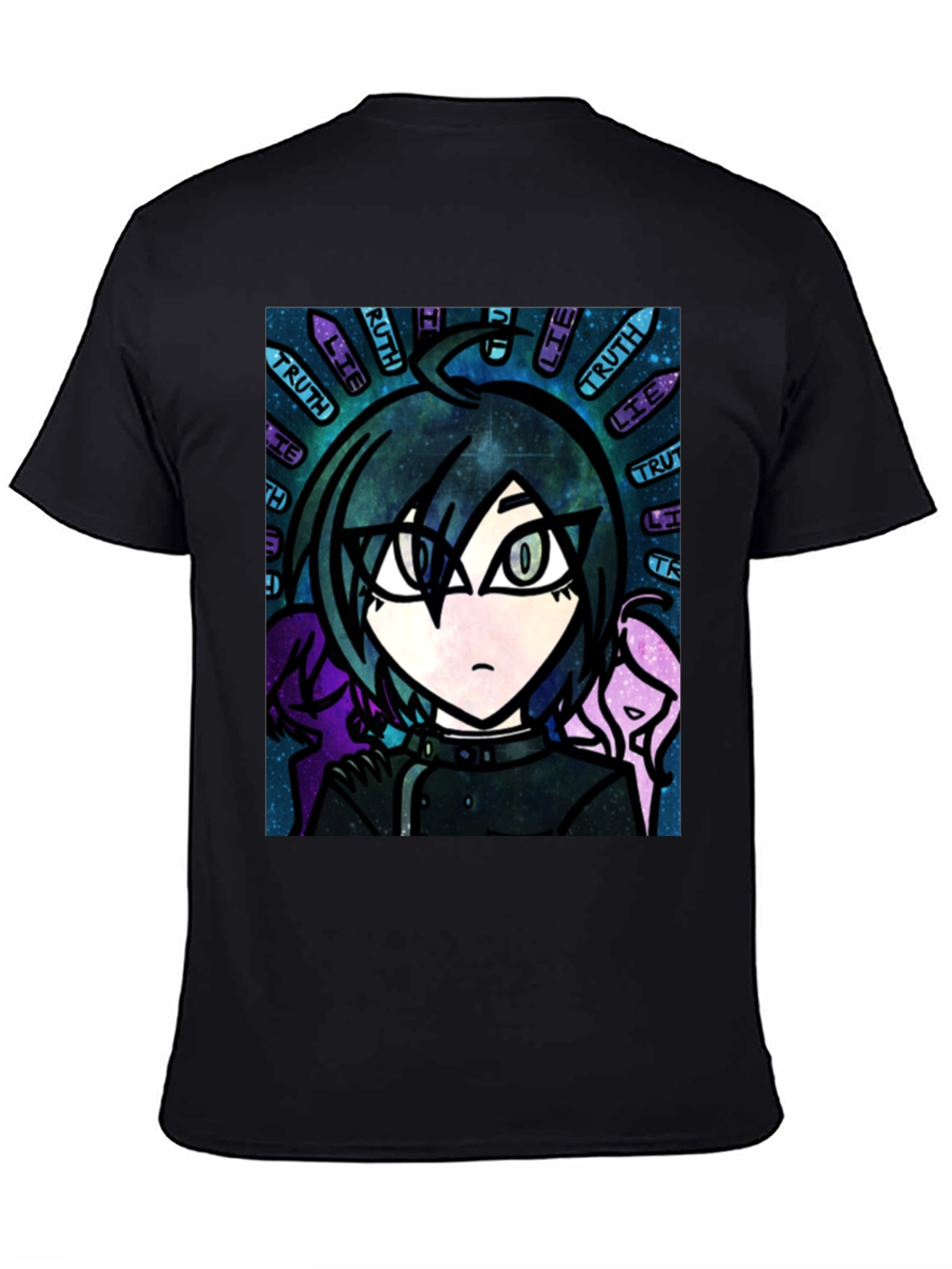 Anime Graphic T-Shirt - Truth & Lie Design