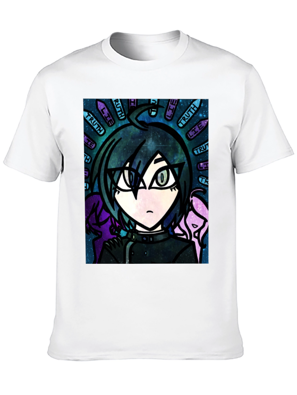 Anime Graphic T-Shirt - Truth & Lie Design