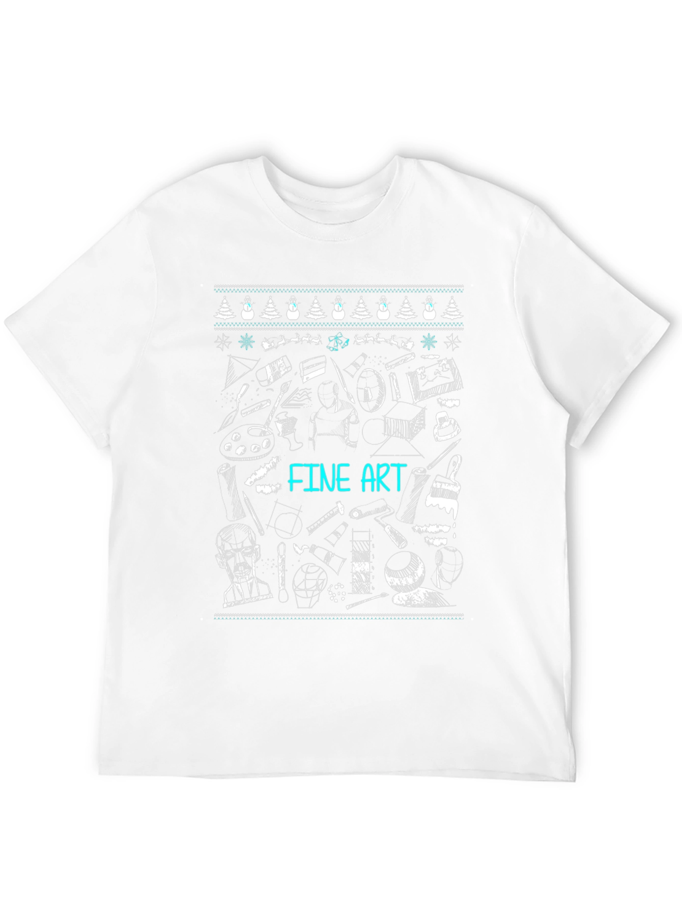 Fine Art Christmas Sweater Pattern T-Shirt
