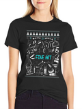 Fine Art Christmas Sweater Pattern T-Shirt