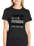 Couples Fitness Together T-Shirt
