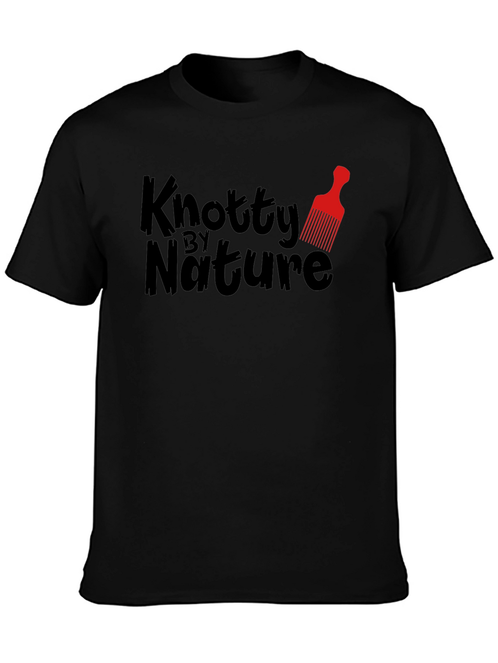 Knotty By Nature Black Graphic Tee