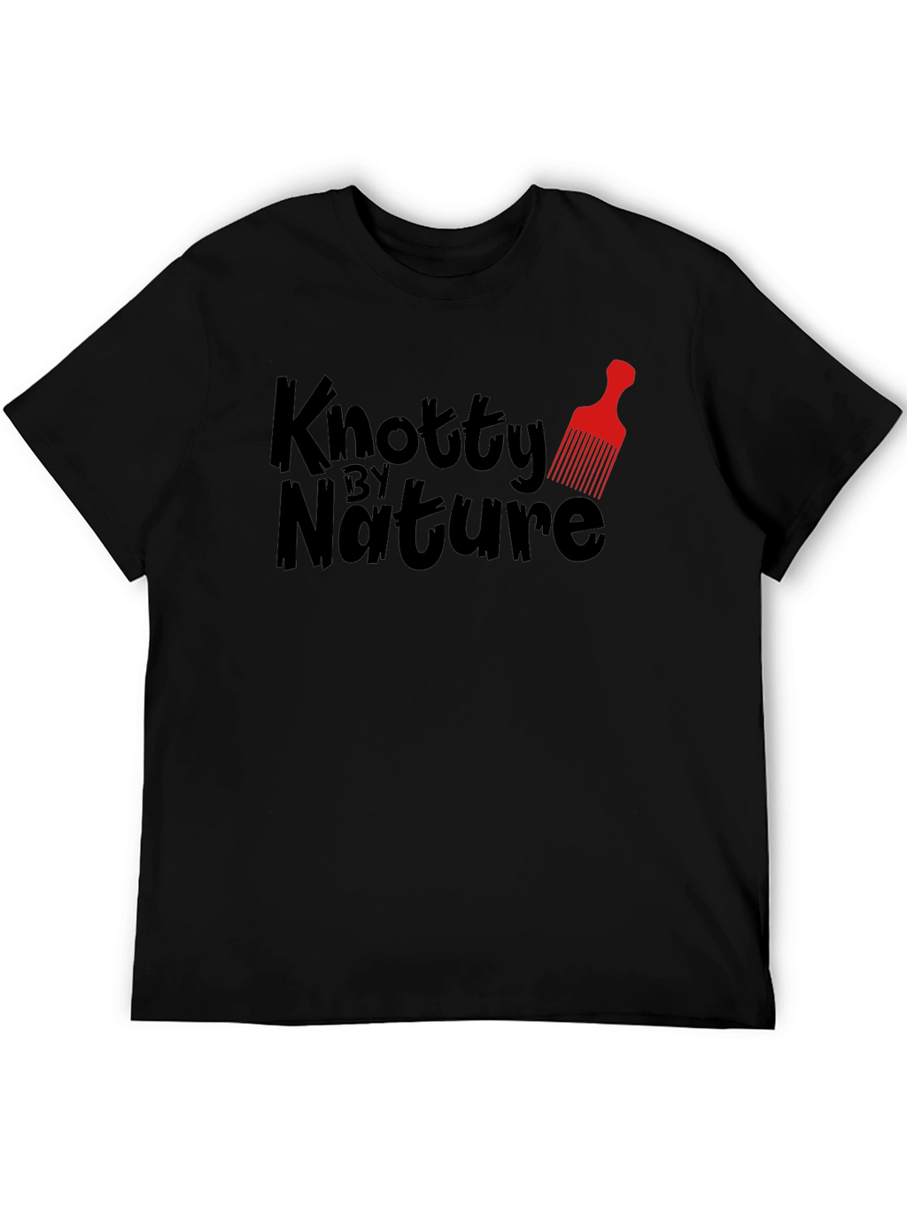 Knotty By Nature Black Graphic Tee