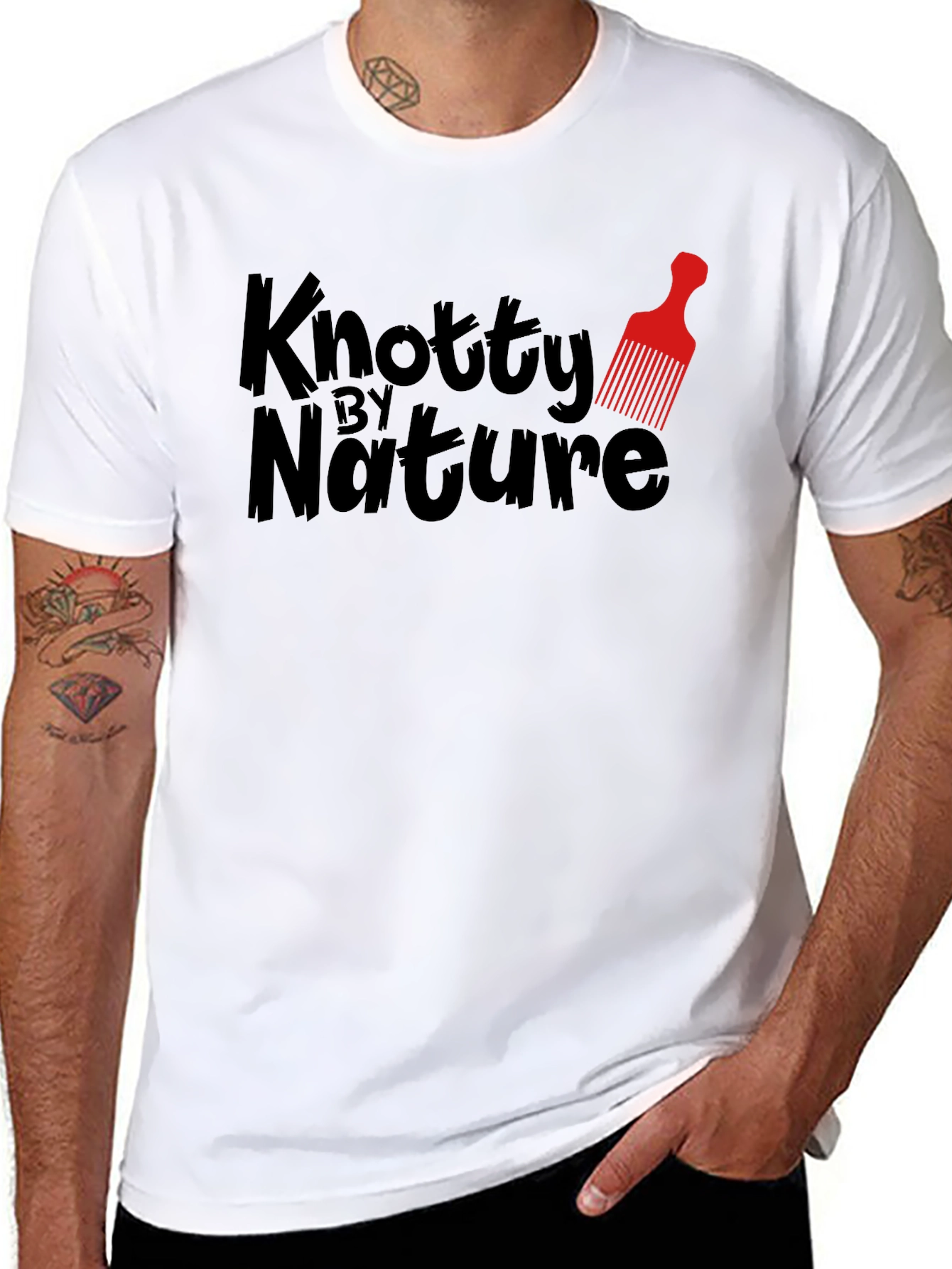 Knotty By Nature Black Graphic Tee