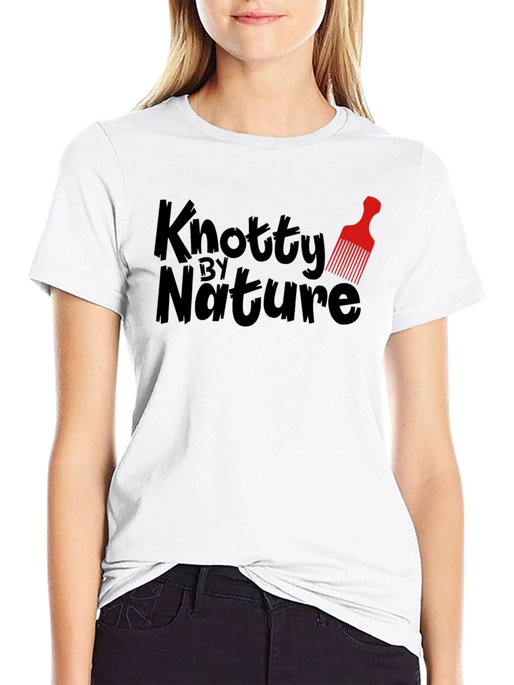 Knotty By Nature Black Graphic Tee