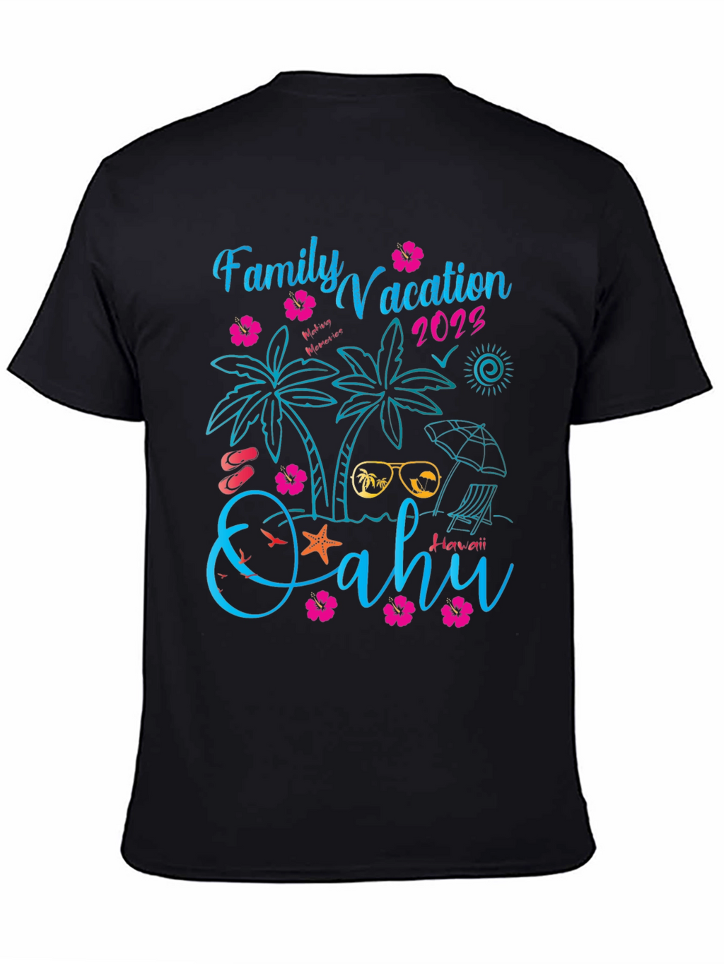 Family Vacation 2023 Oahu Hawaii T-Shirt