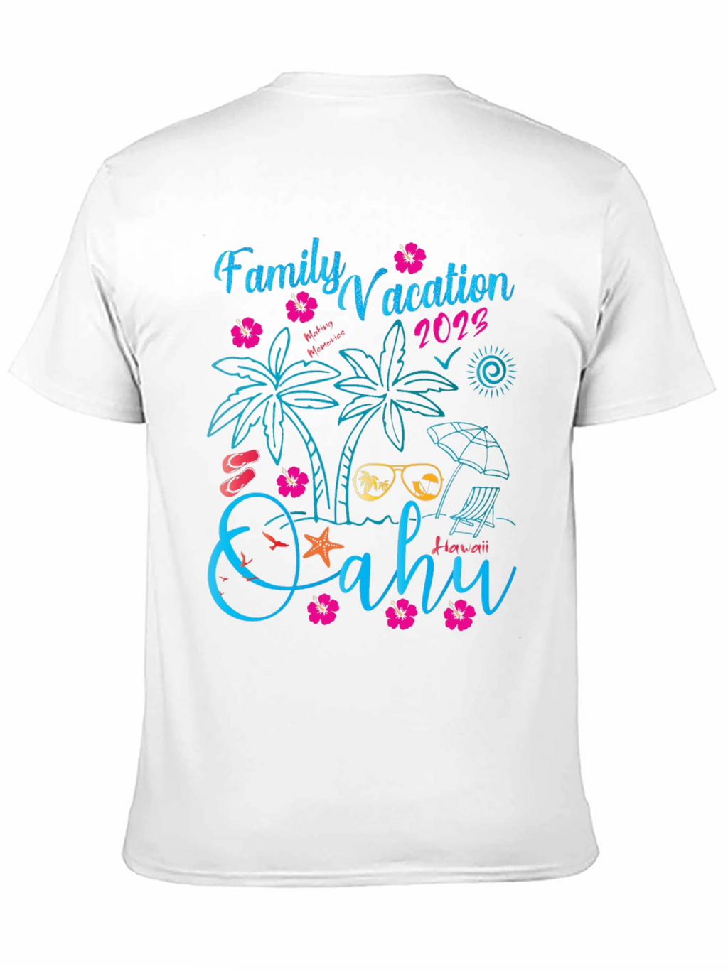 Family Vacation 2023 Oahu Hawaii T-Shirt