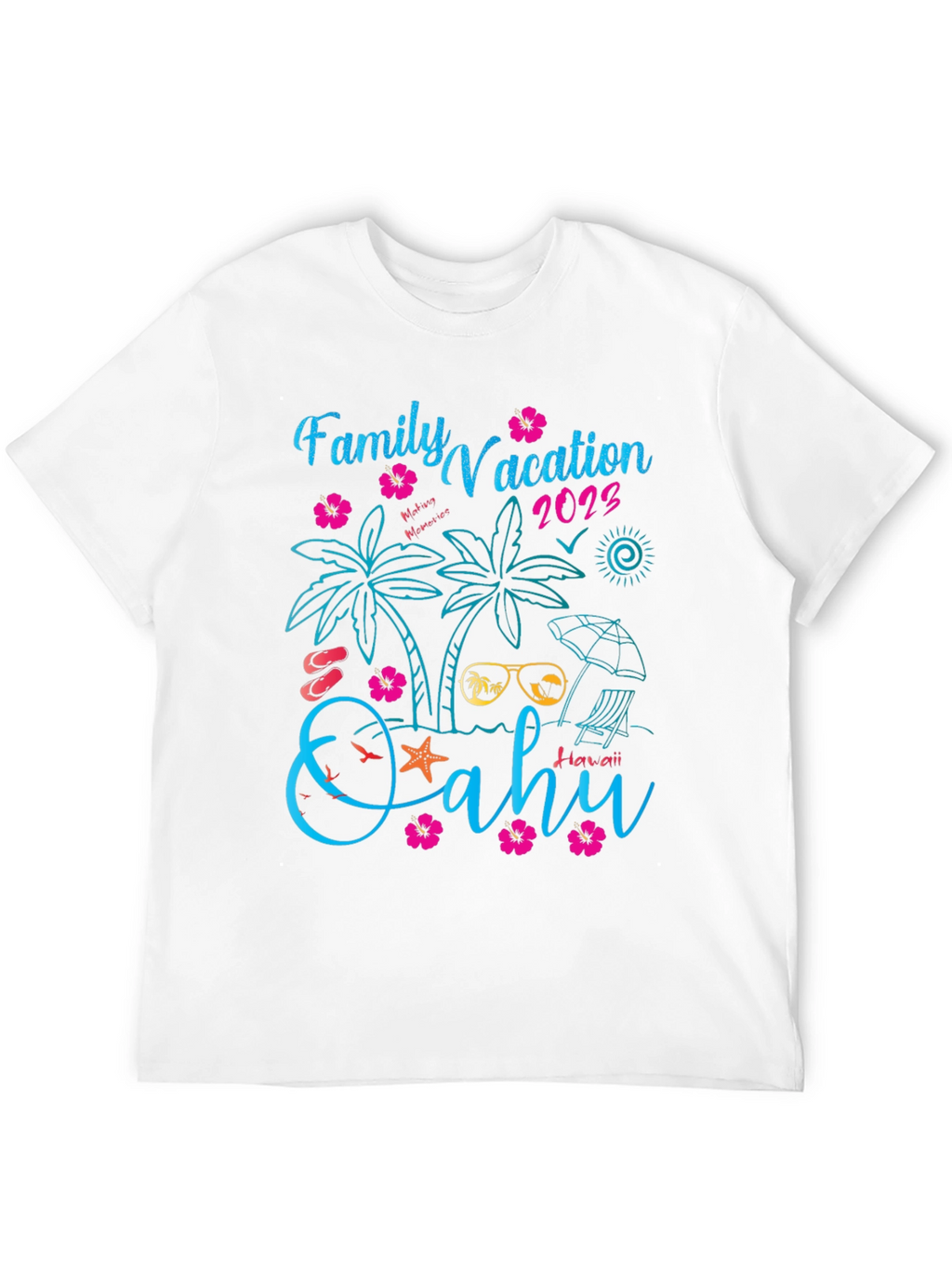 Family Vacation 2023 Oahu Hawaii T-Shirt