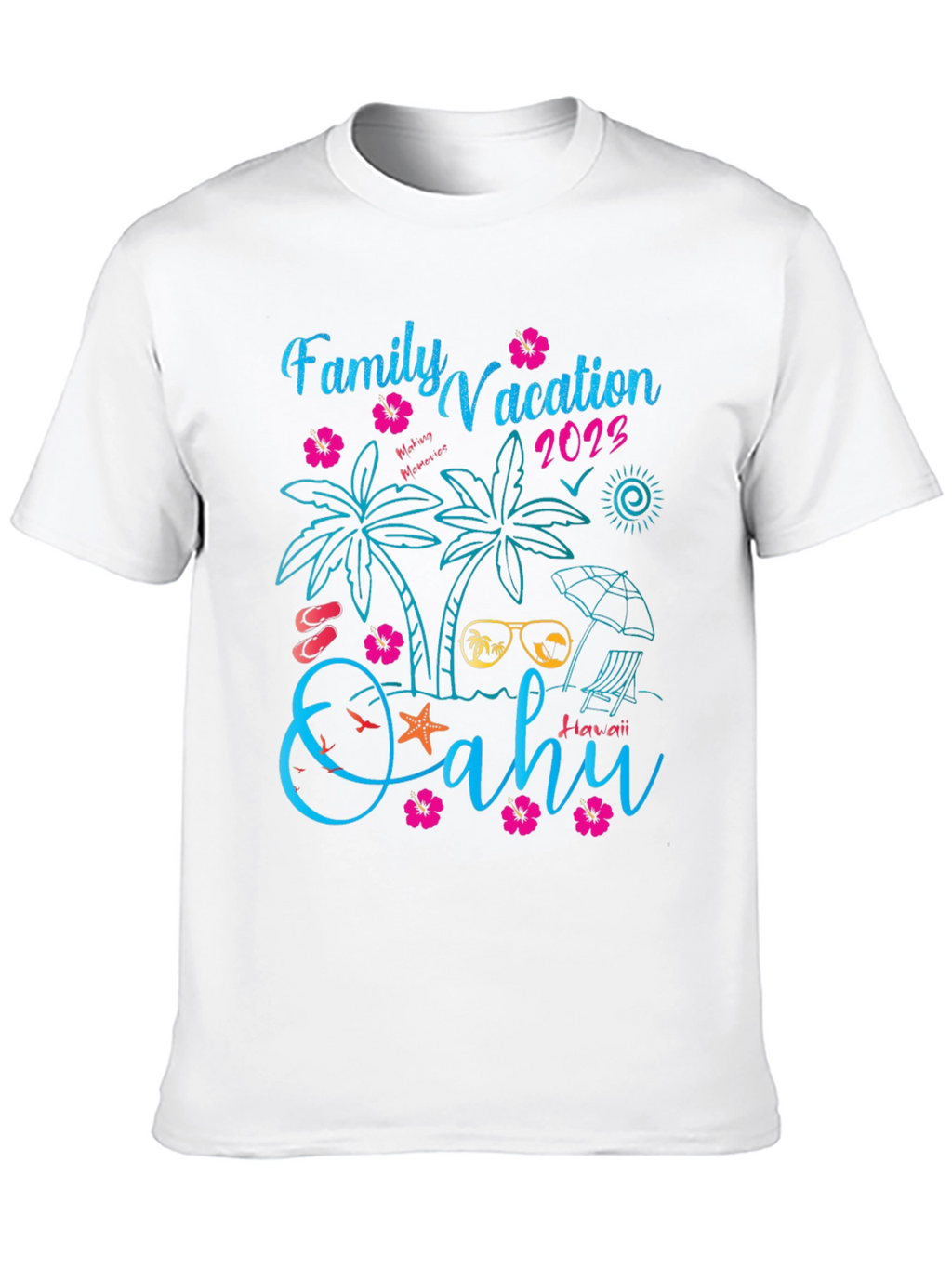 Family Vacation 2023 Oahu Hawaii T-Shirt