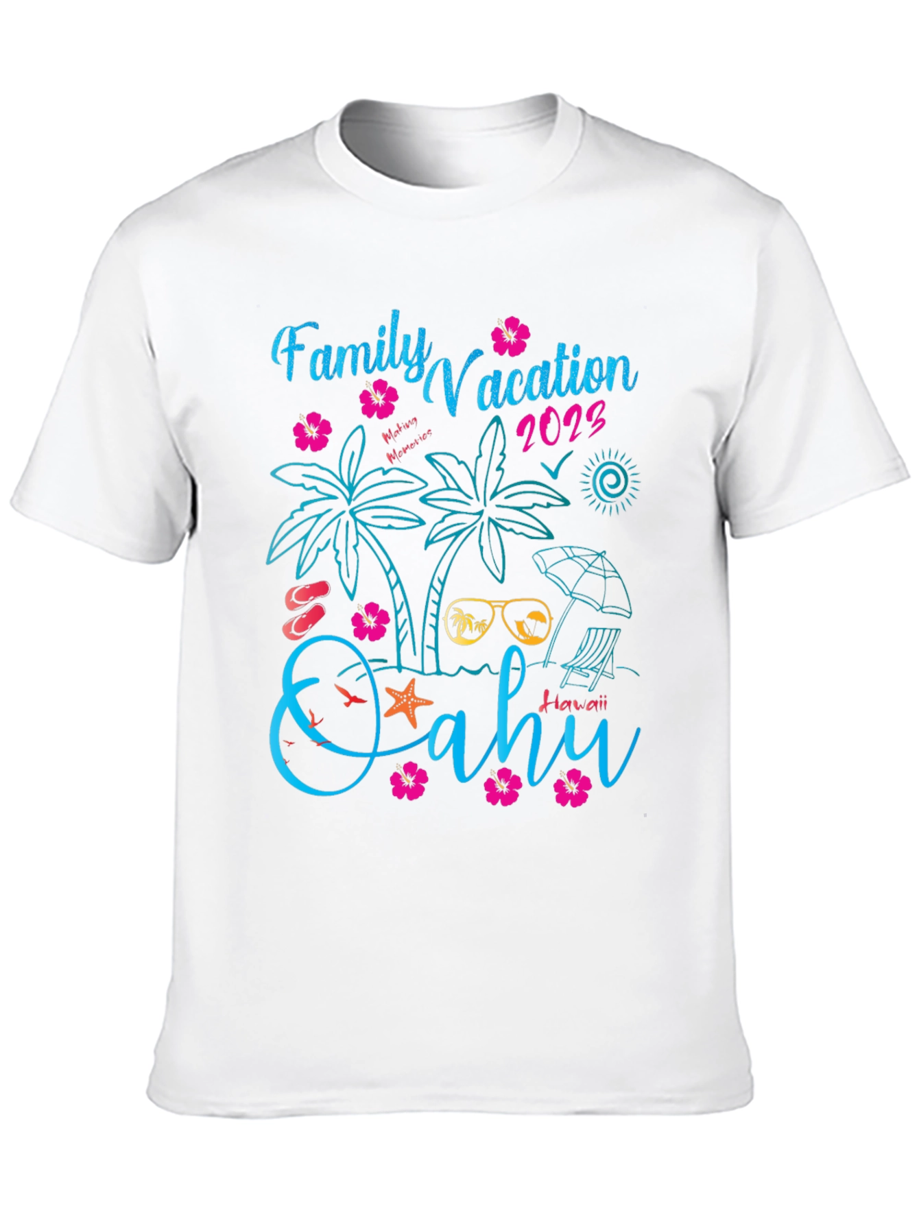 Family Vacation 2023 Oahu Hawaii T-Shirt