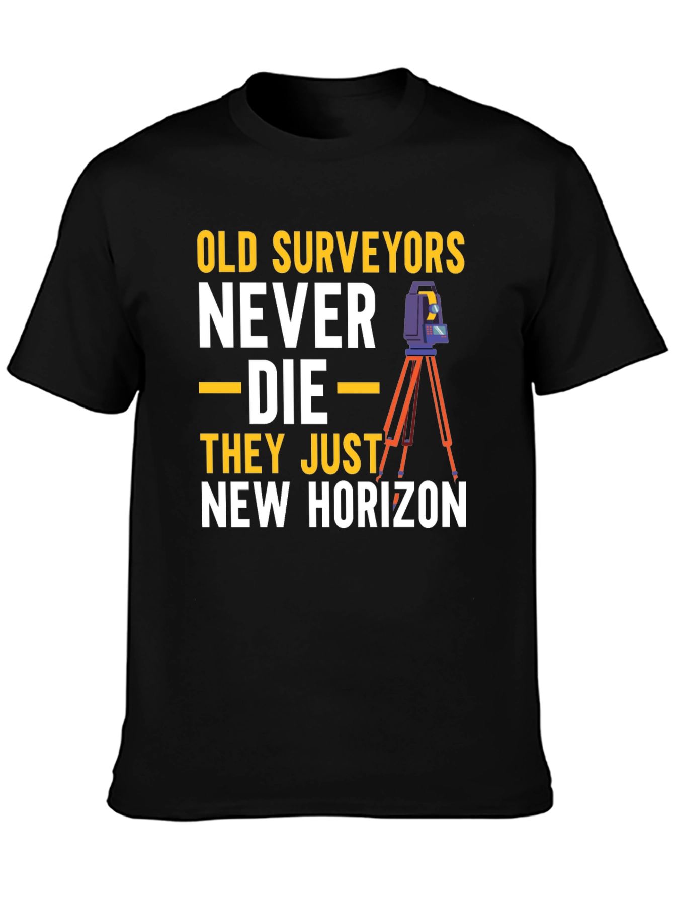 Old Surveyors New Horizon Graphic T-Shirt