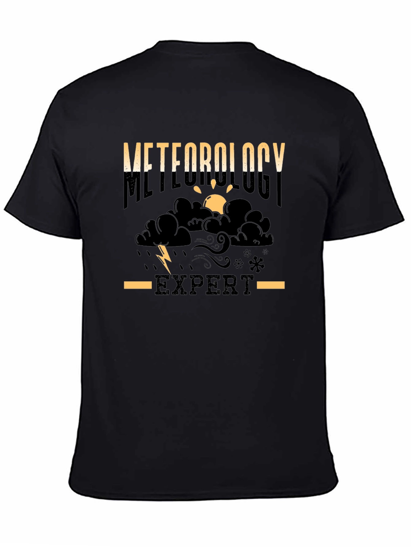 Meteorology Expert Black T-Shirt