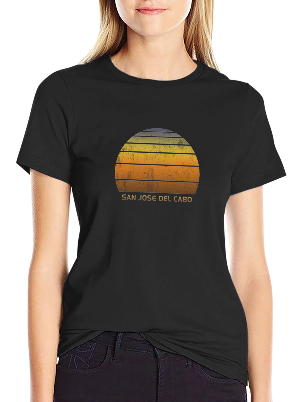 San Jose Del Cabo Sunset Graphic Tee - Black