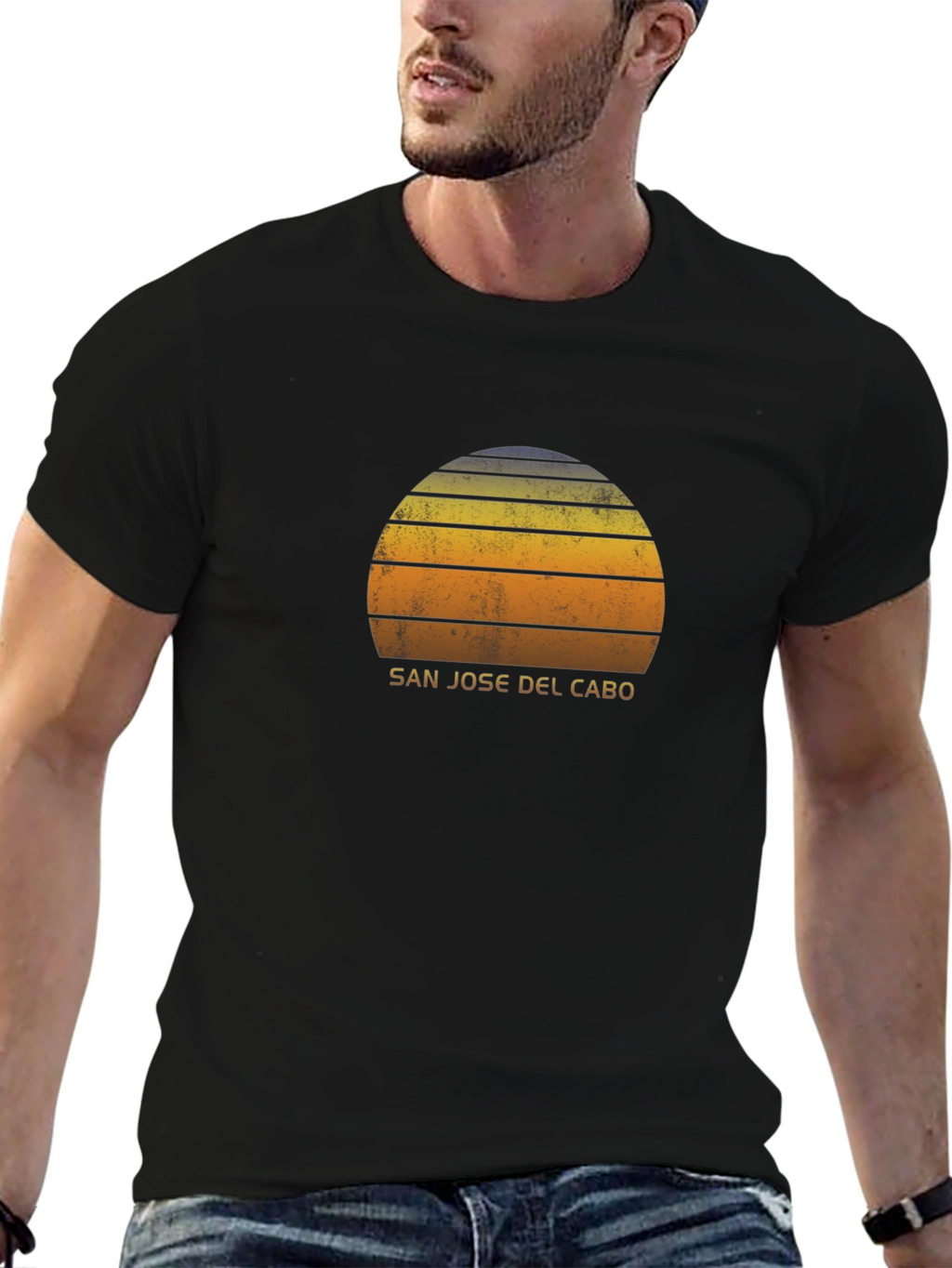 San Jose Del Cabo Sunset Graphic Tee - Black