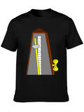 Metronome Graphic Tee - Black Cotton