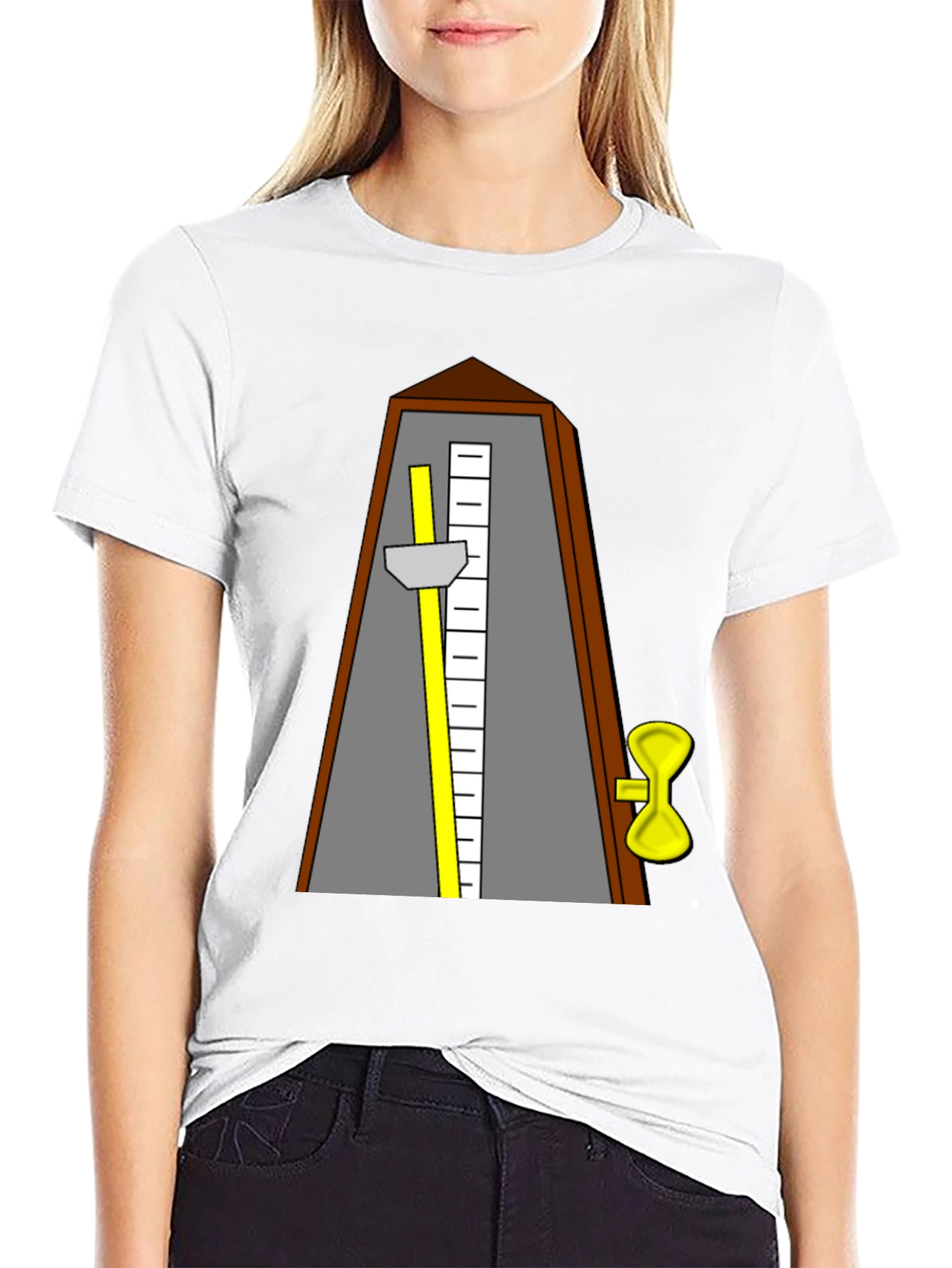 Metronome Graphic Tee - Black Cotton