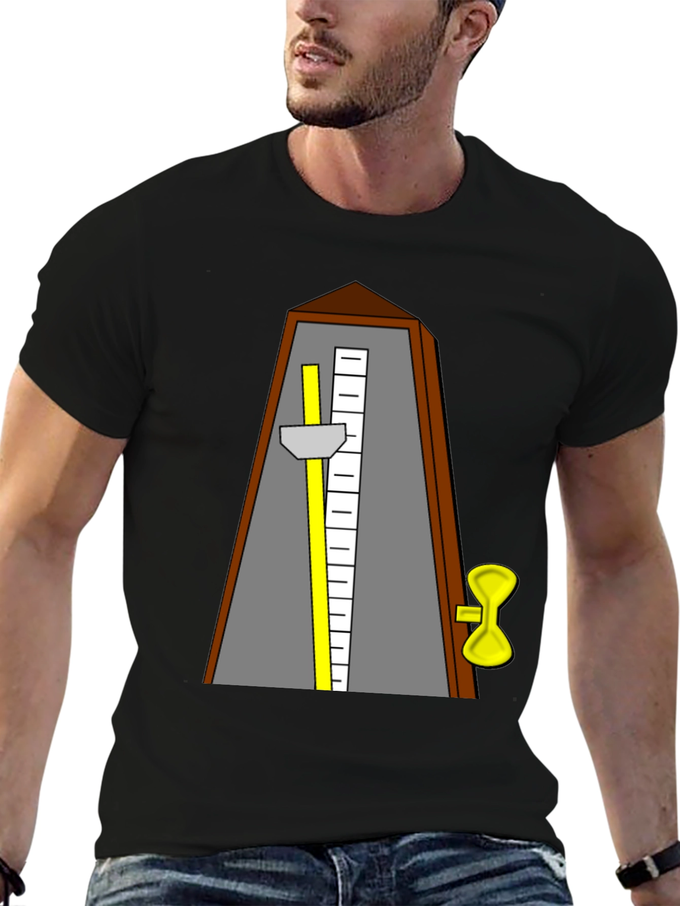Metronome Graphic Tee - Black Cotton
