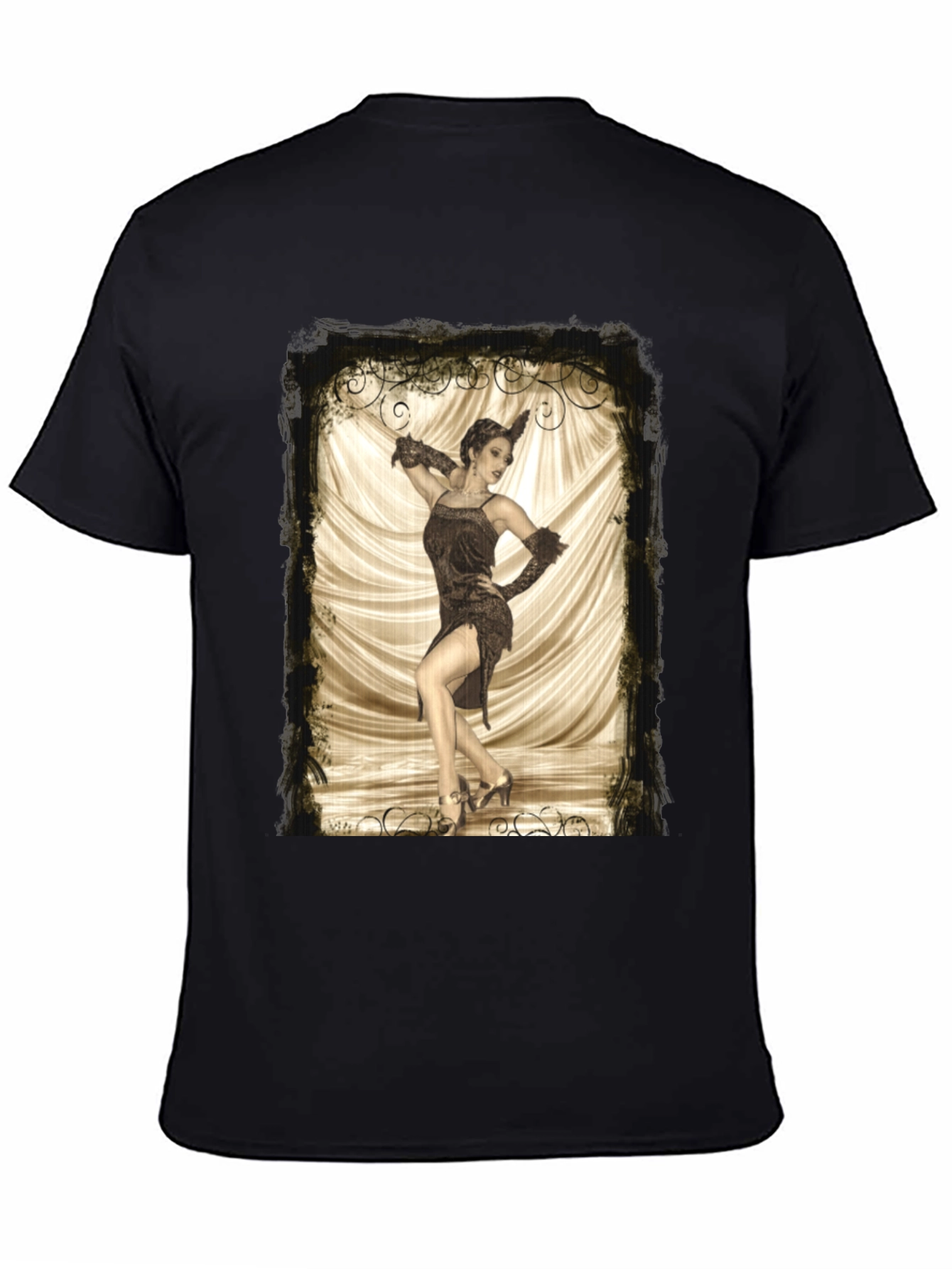 Vintage Dancer Graphic Tee - Retro Style