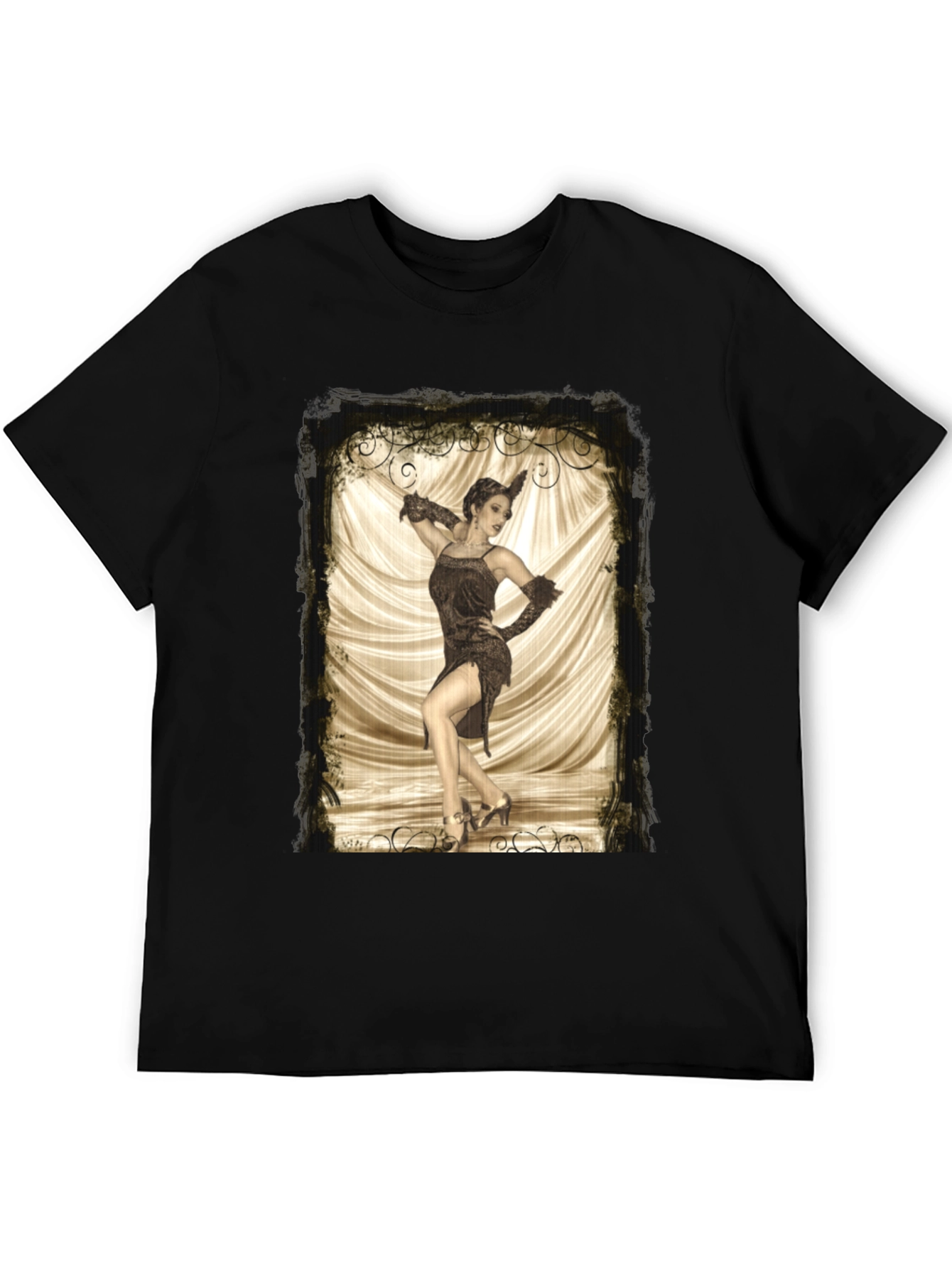 Vintage Dancer Graphic Tee - Retro Style