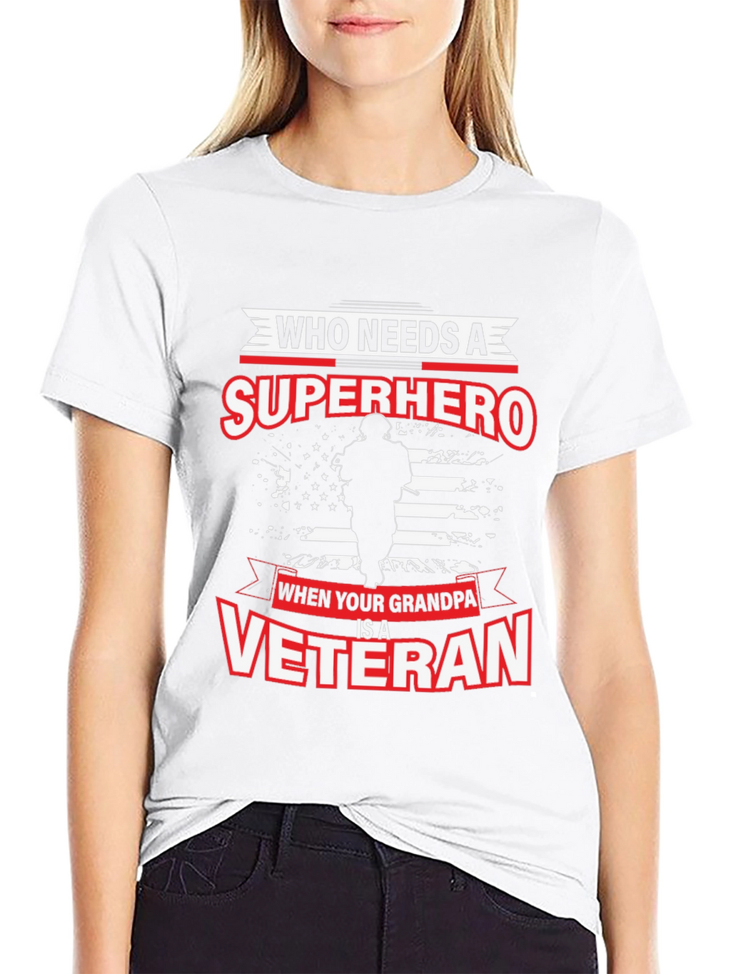 Grandpa Veteran T-Shirt: Superhero Graphic Tee