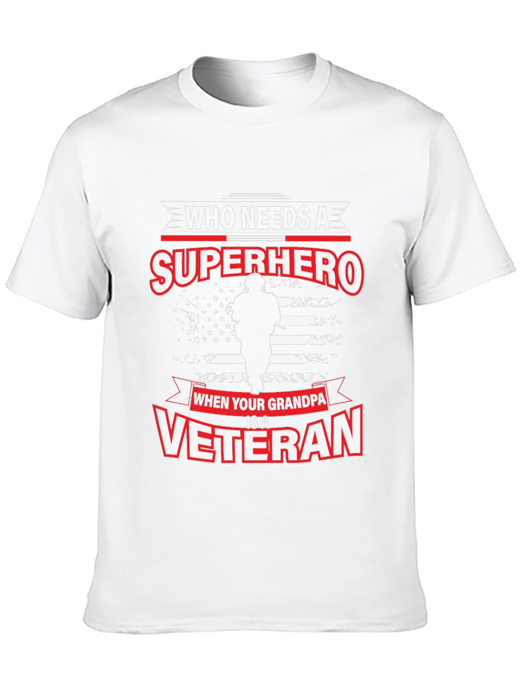 Grandpa Veteran T-Shirt: Superhero Graphic Tee