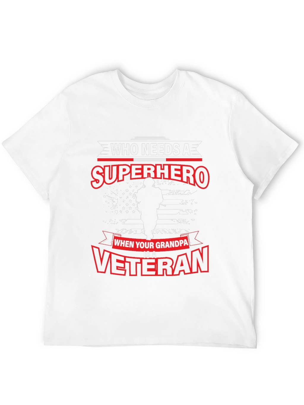 Grandpa Veteran T-Shirt: Superhero Graphic Tee