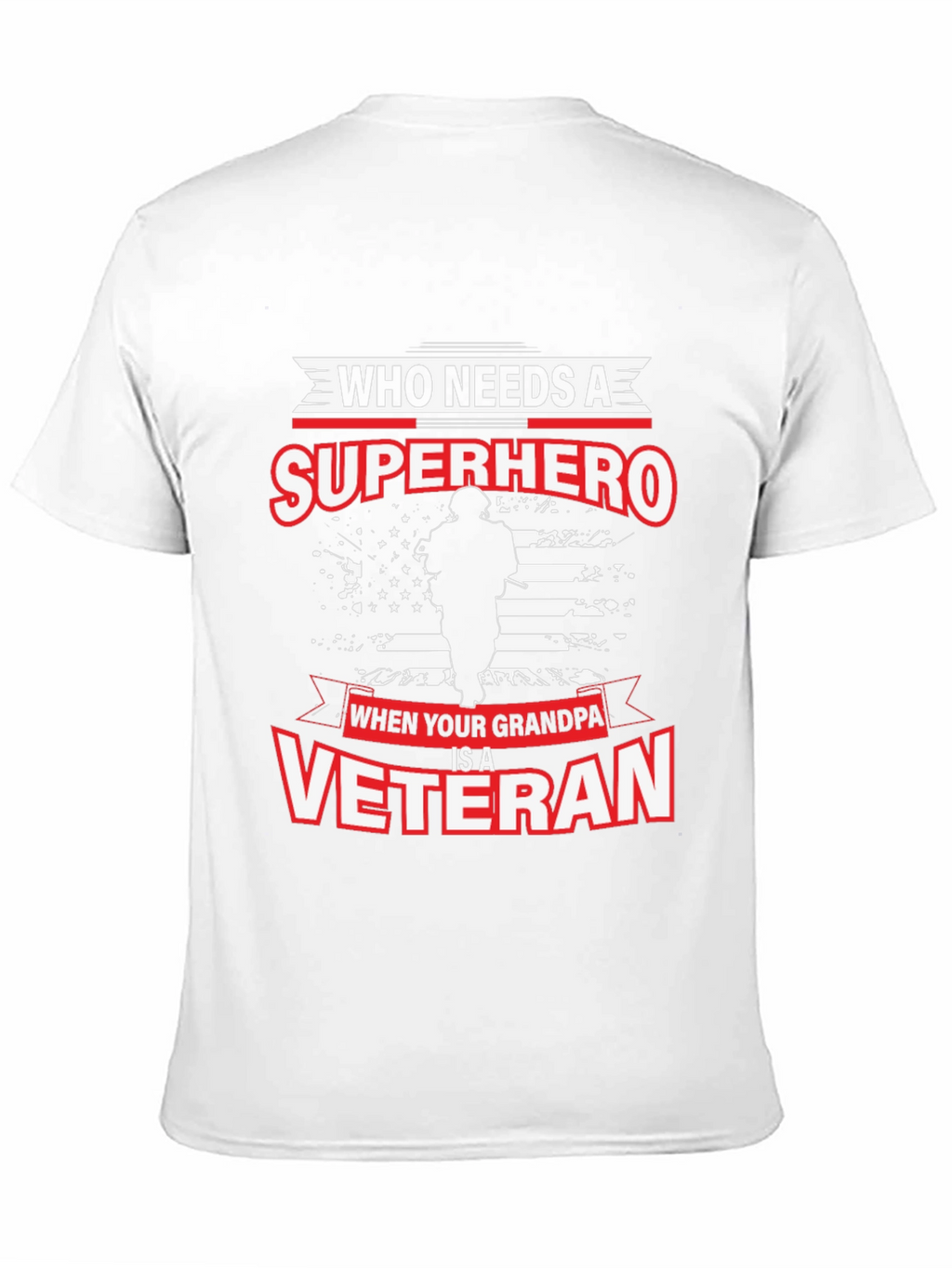 Grandpa Veteran T-Shirt: Superhero Graphic Tee