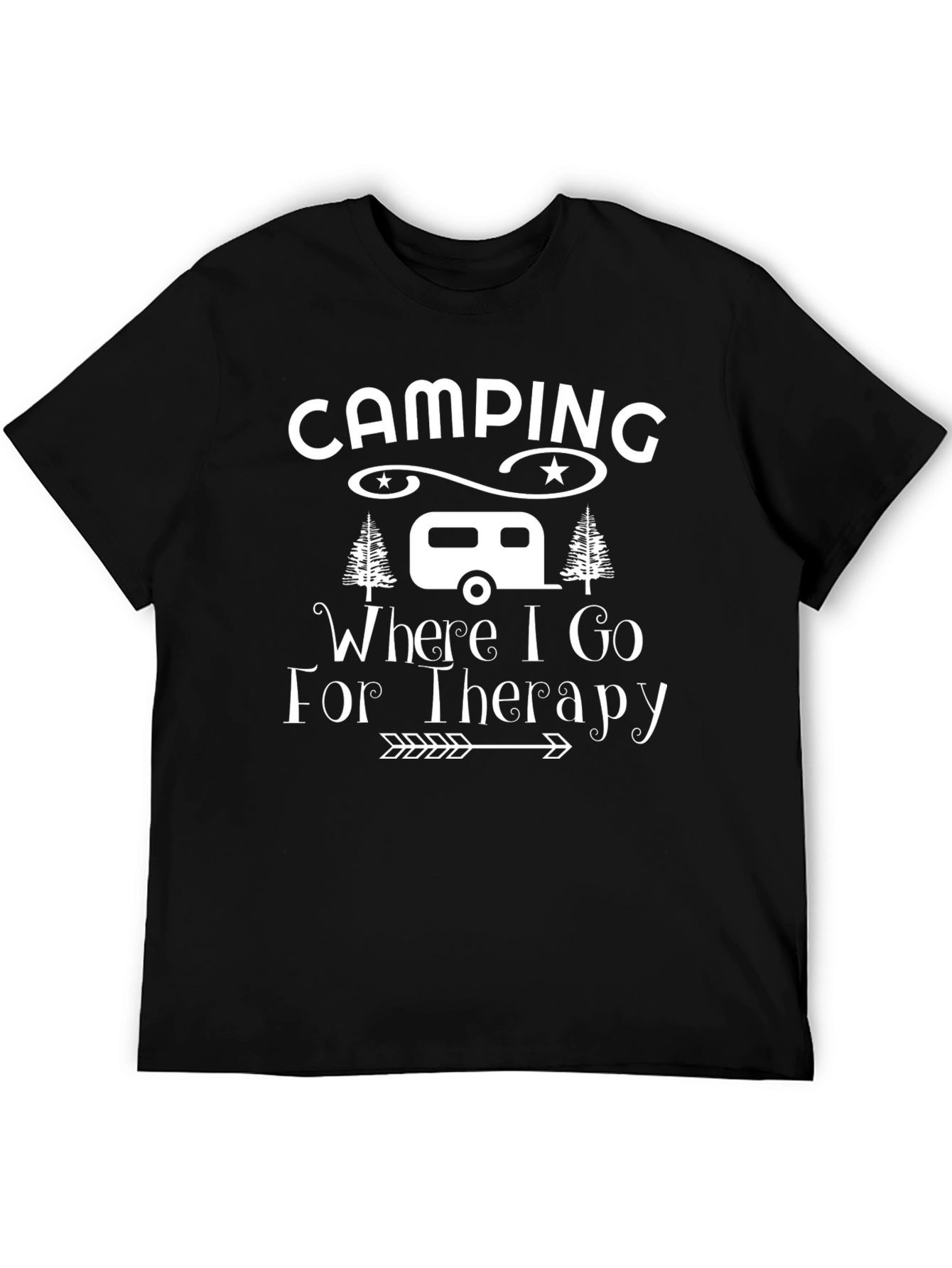 Camping Therapy T-Shirt: Where I Go For Therapy Tee