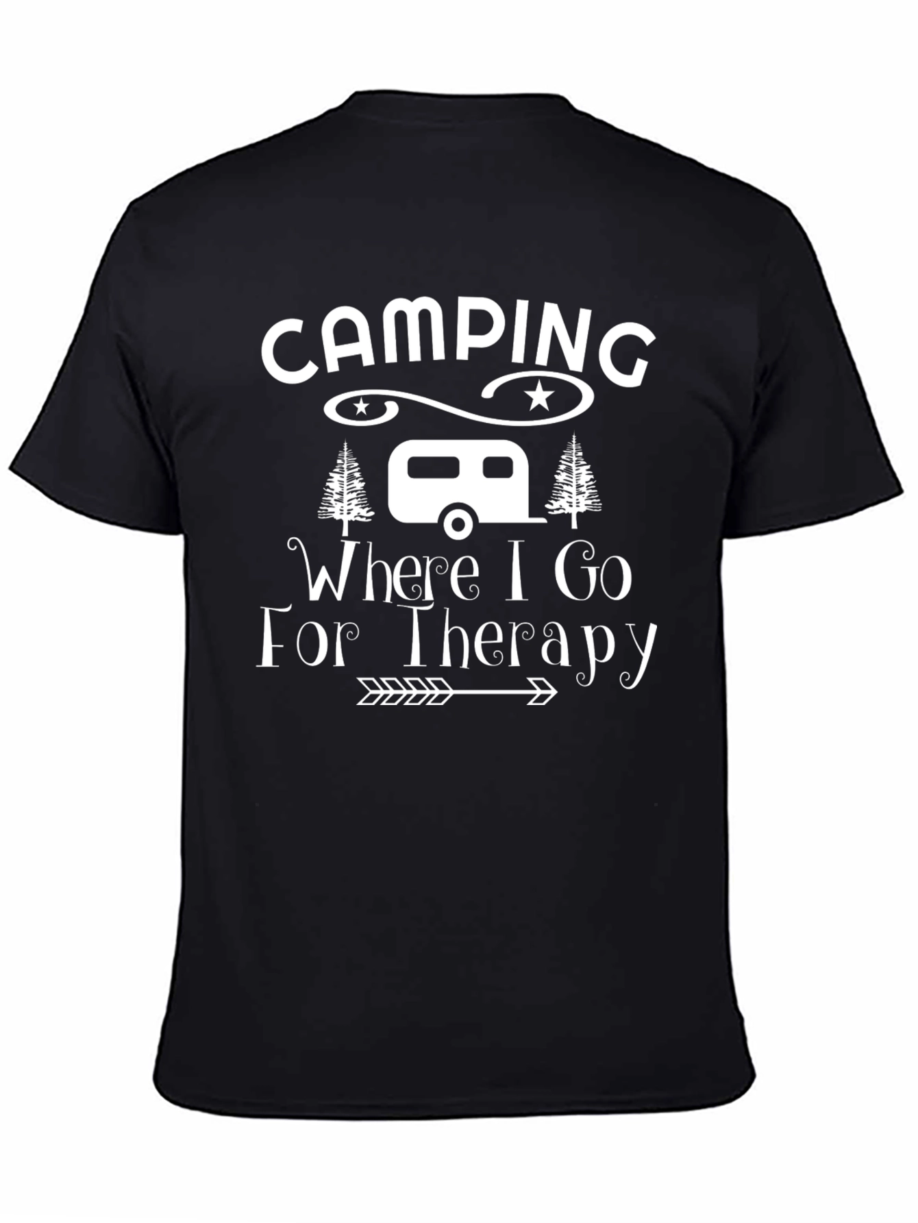 Camping Therapy T-Shirt: Where I Go For Therapy Tee
