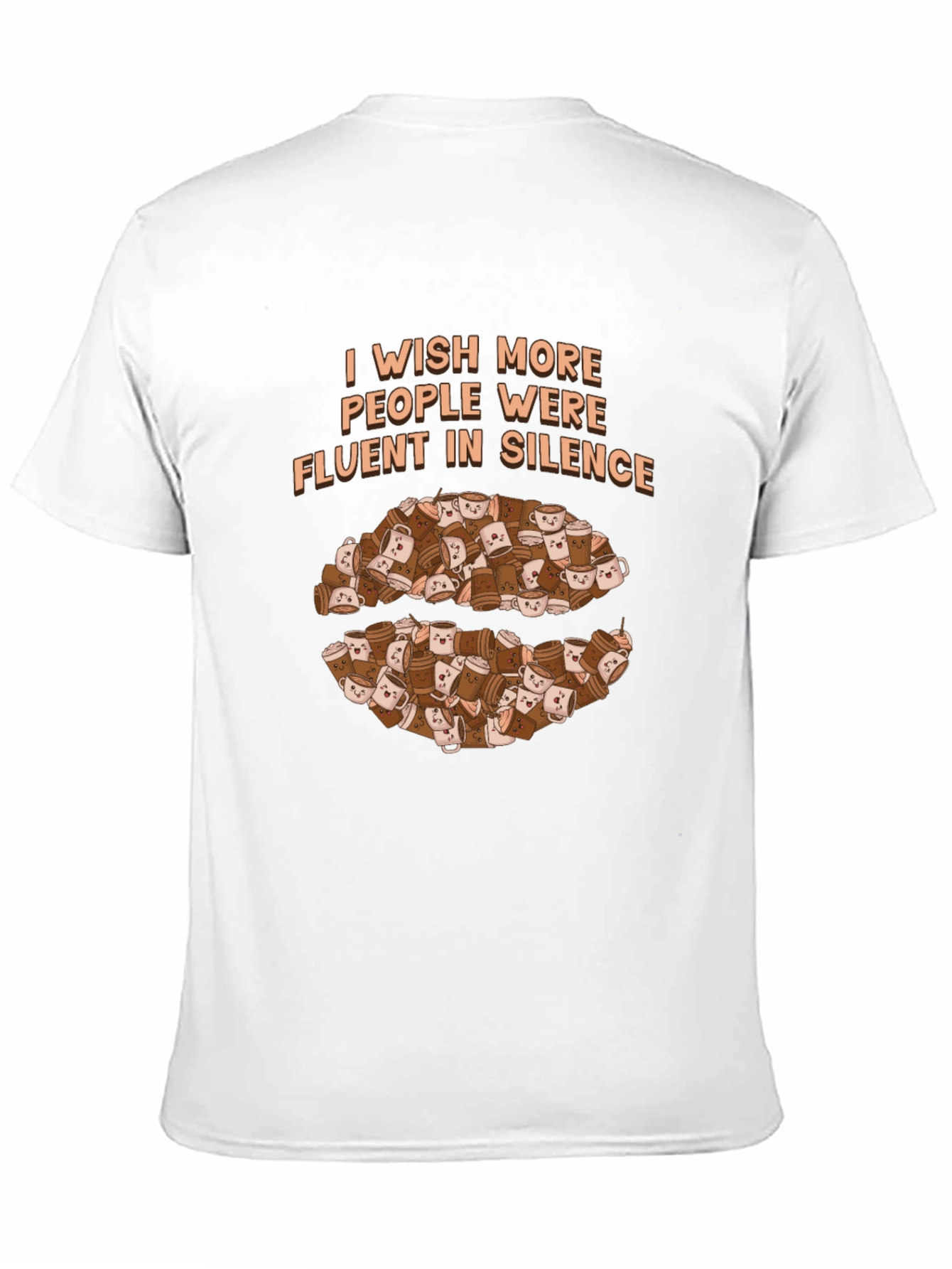 Fluent in Silence Coffee T-Shirt - Introvert Apparel