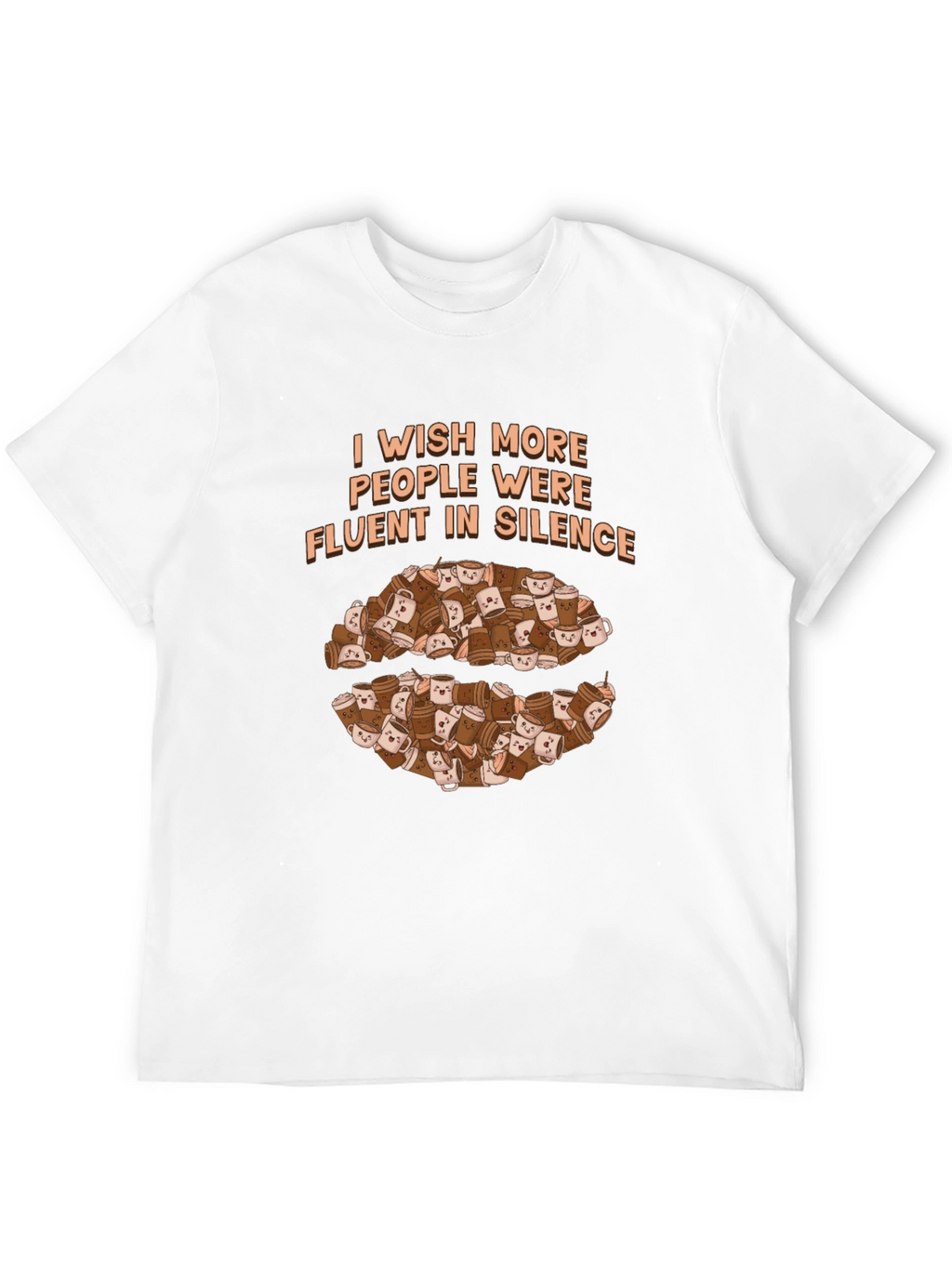 Fluent in Silence Coffee T-Shirt - Introvert Apparel