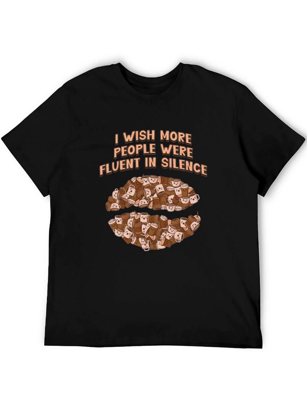Fluent in Silence Coffee T-Shirt - Introvert Apparel