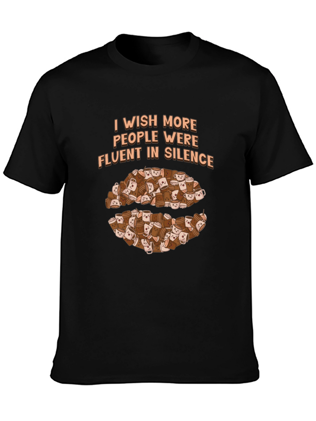 Fluent in Silence Coffee T-Shirt - Introvert Apparel