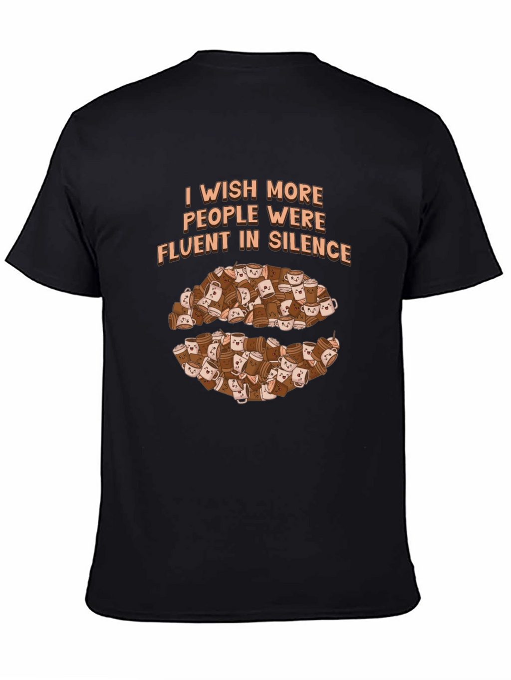 Fluent in Silence Coffee T-Shirt - Introvert Apparel