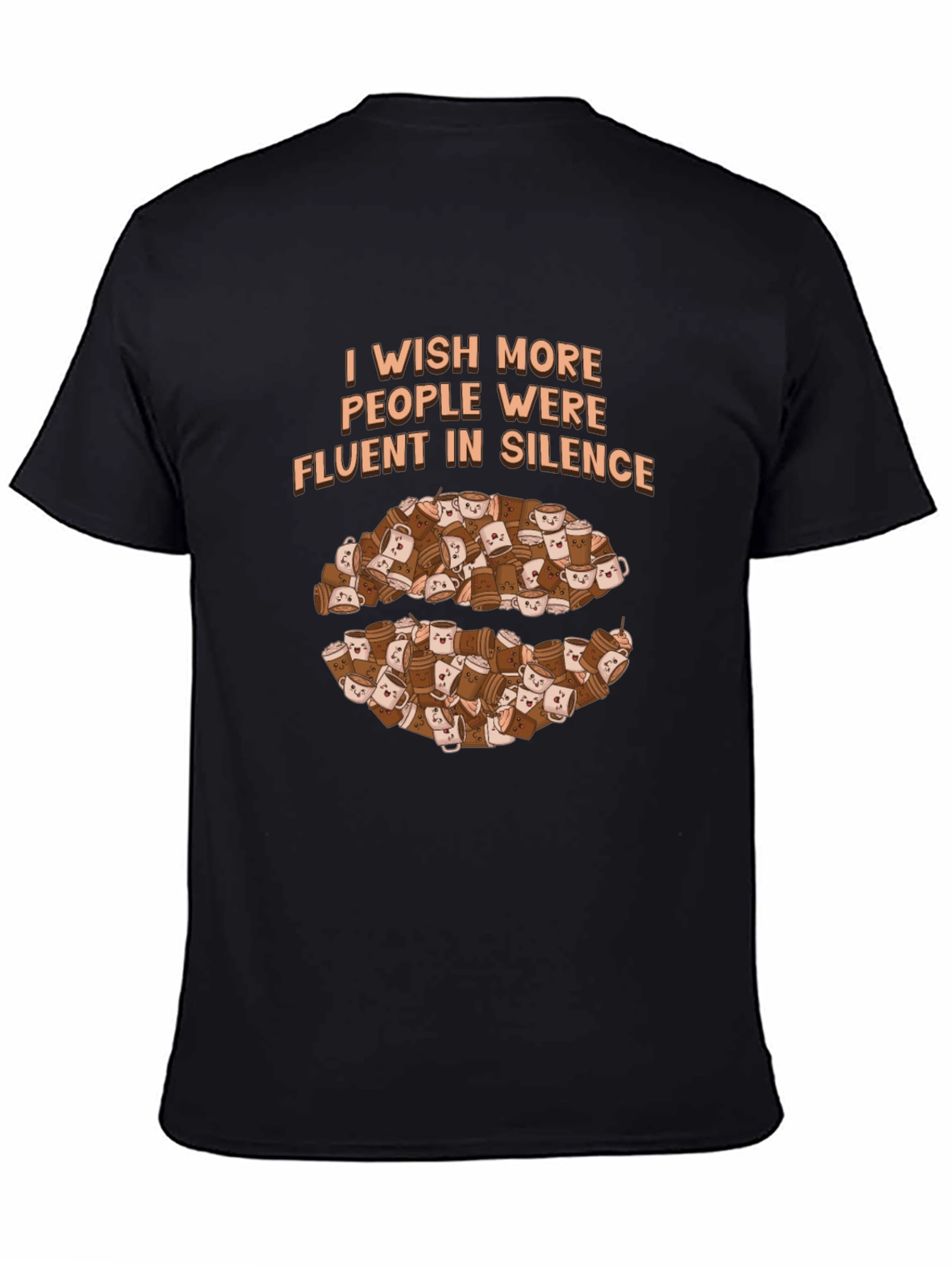 Fluent in Silence Coffee T-Shirt - Introvert Apparel