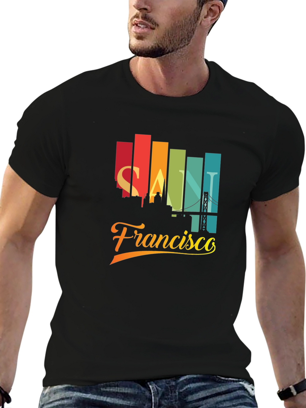 San Francisco Skyline Graphic T-Shirt