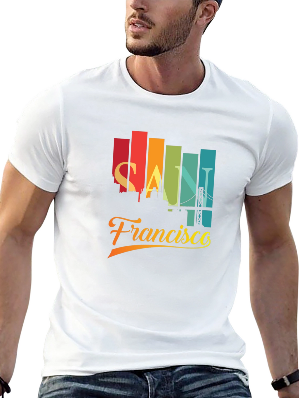 San Francisco Skyline Graphic T-Shirt