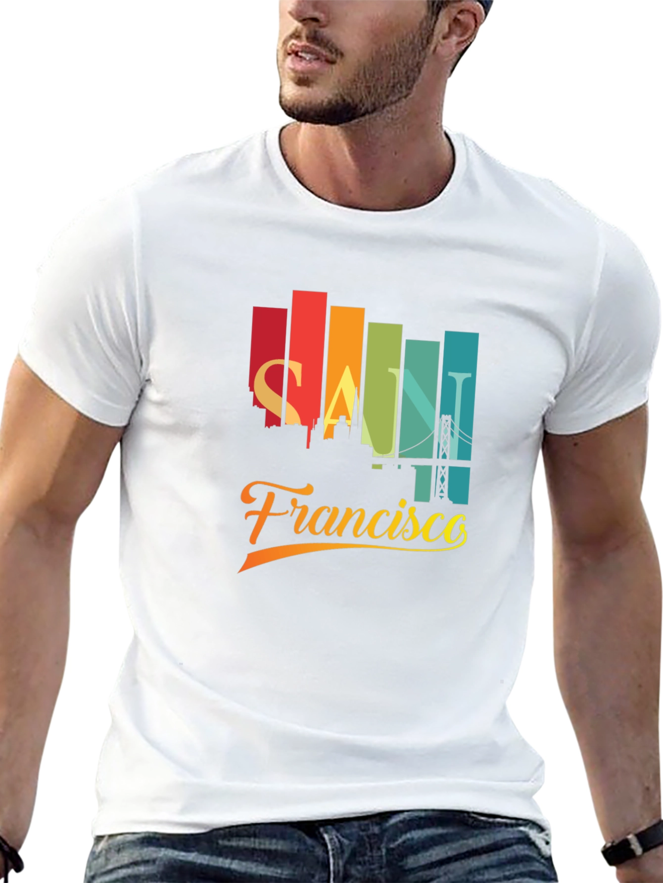 San Francisco Skyline Graphic T-Shirt