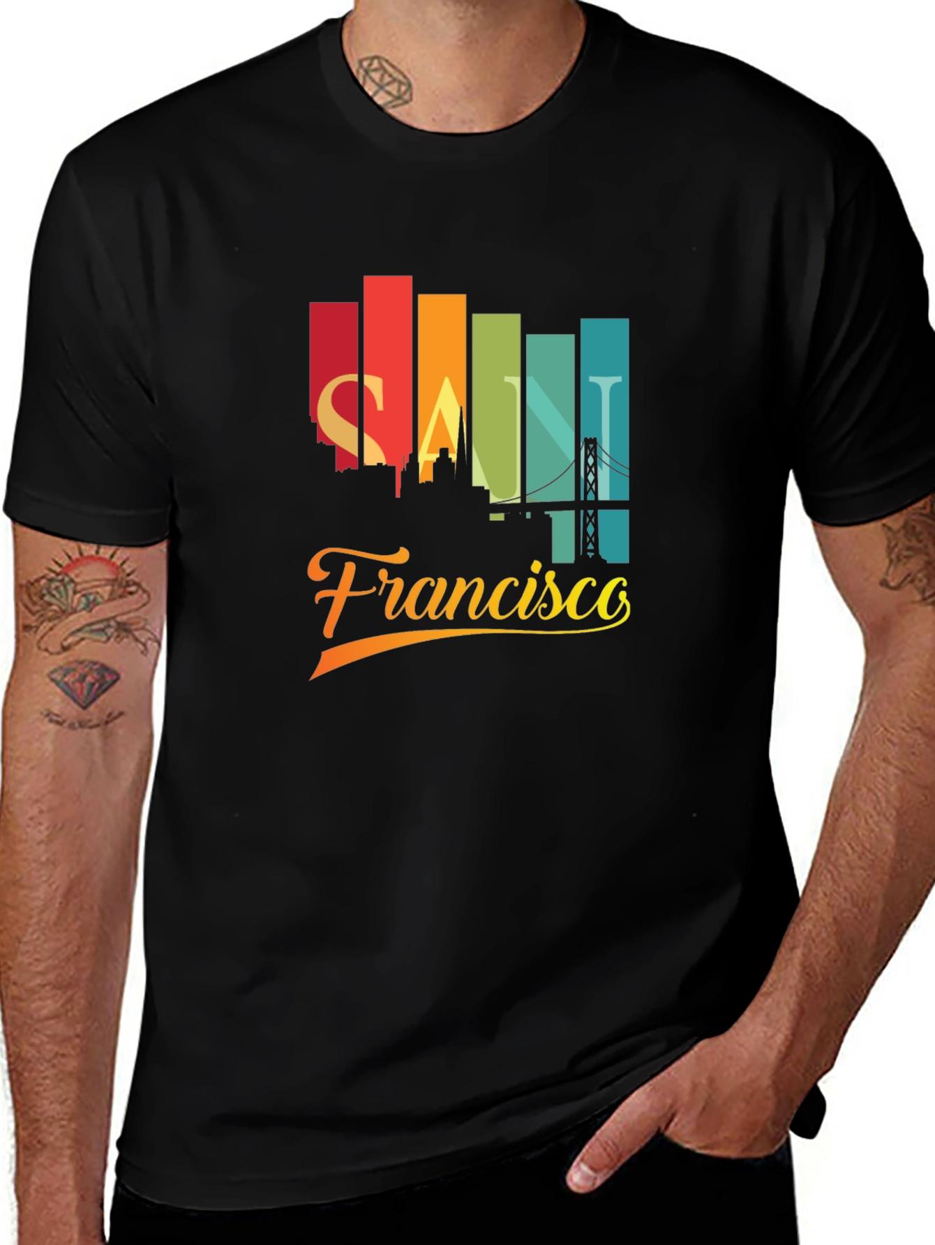 San Francisco Skyline Graphic T-Shirt