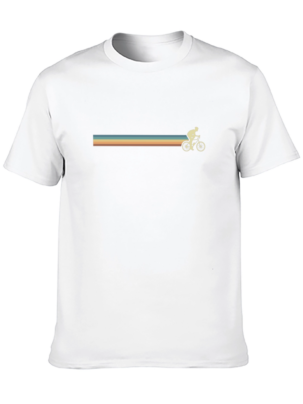 Retro Cyclist Graphic Black T-Shirt