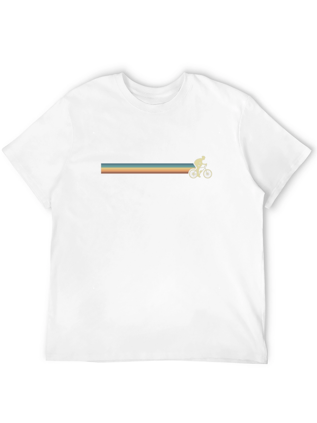 Retro Cyclist Graphic Black T-Shirt