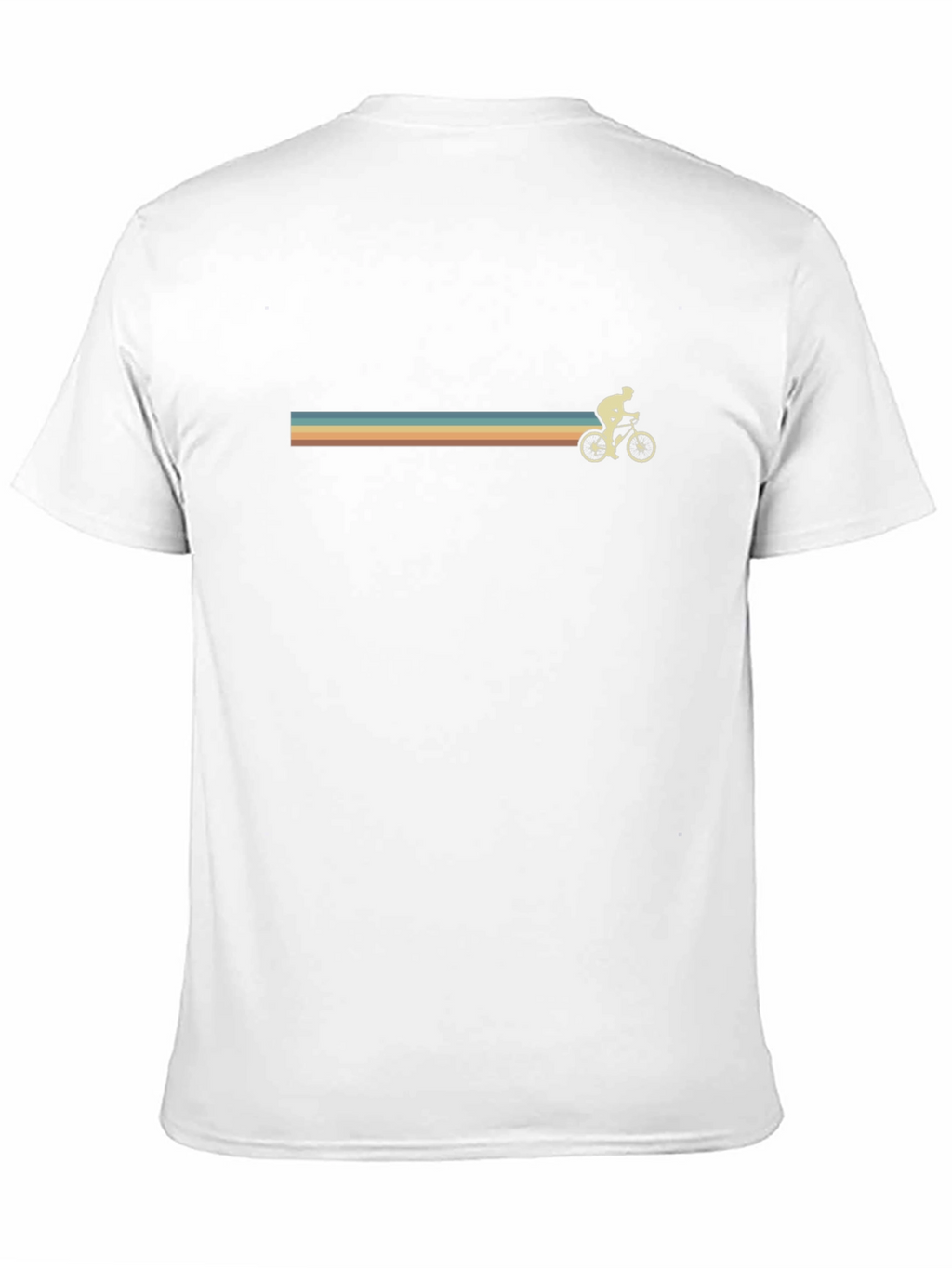 Retro Cyclist Graphic Black T-Shirt