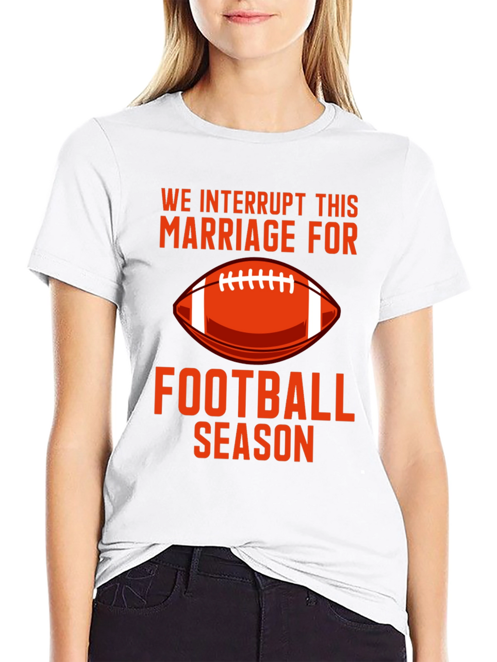 Football Season Marriage Interruption Graphic Tee