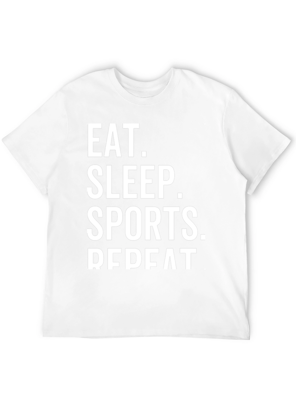 Eat Sleep Sports Repeat Black Graphic Tee