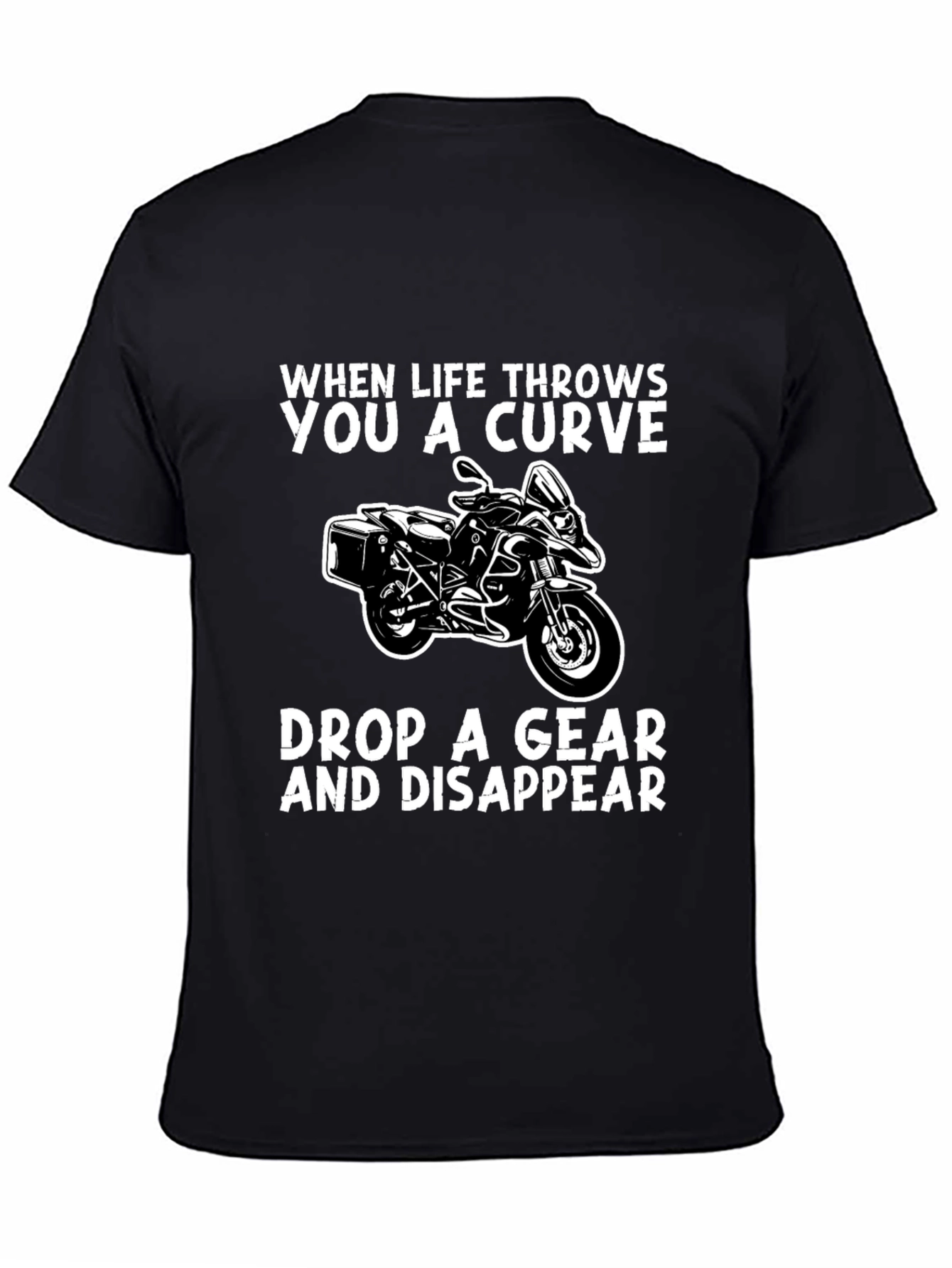 Curve Drop Gear Motorcycle Graphic Tee