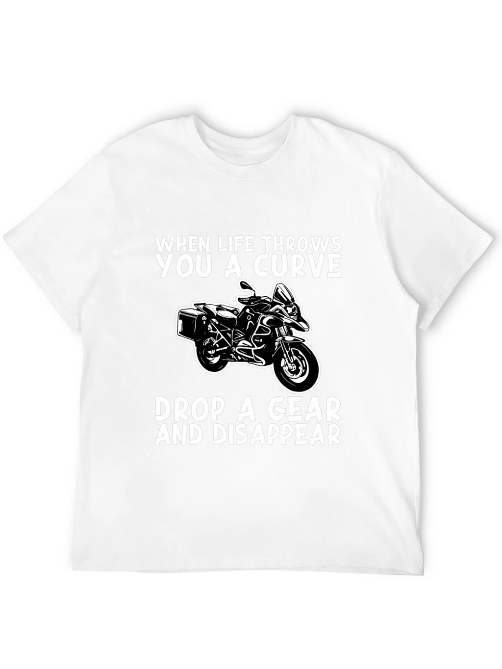 Curve Drop Gear Motorcycle Graphic Tee