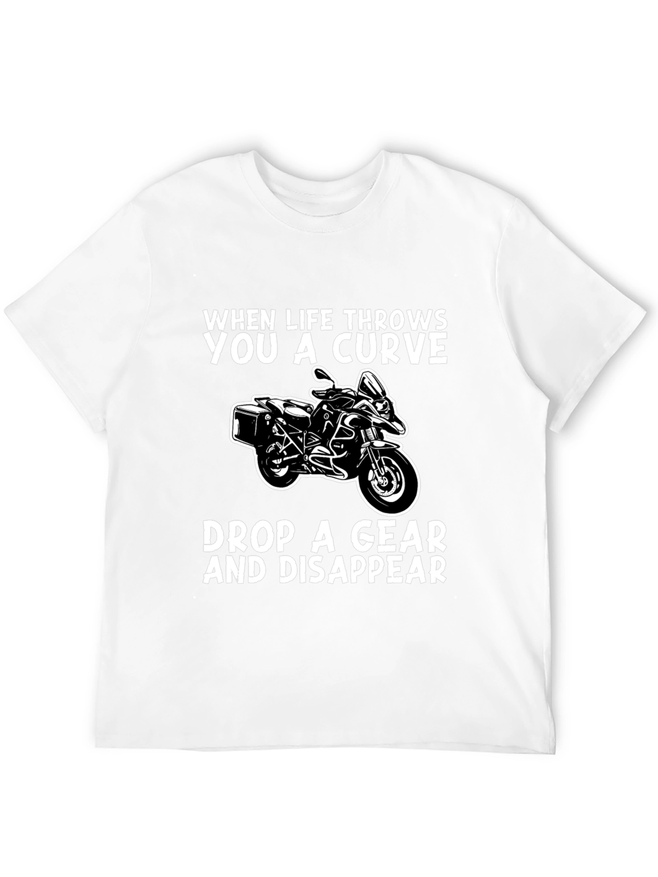 Curve Drop Gear Motorcycle Graphic Tee