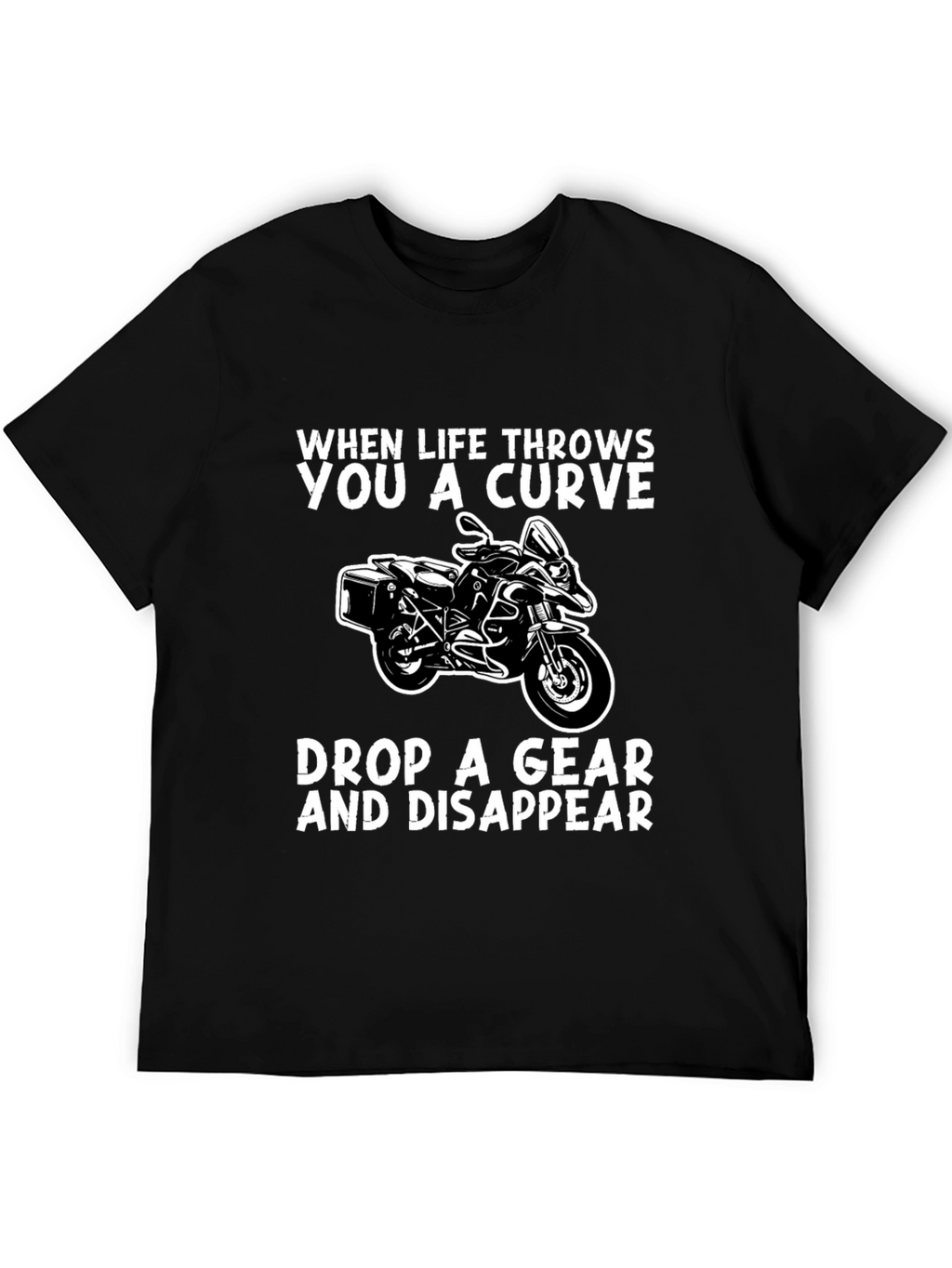 Curve Drop Gear Motorcycle Graphic Tee