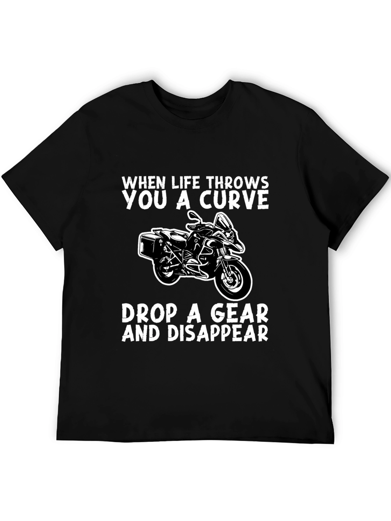 Curve Drop Gear Motorcycle Graphic Tee