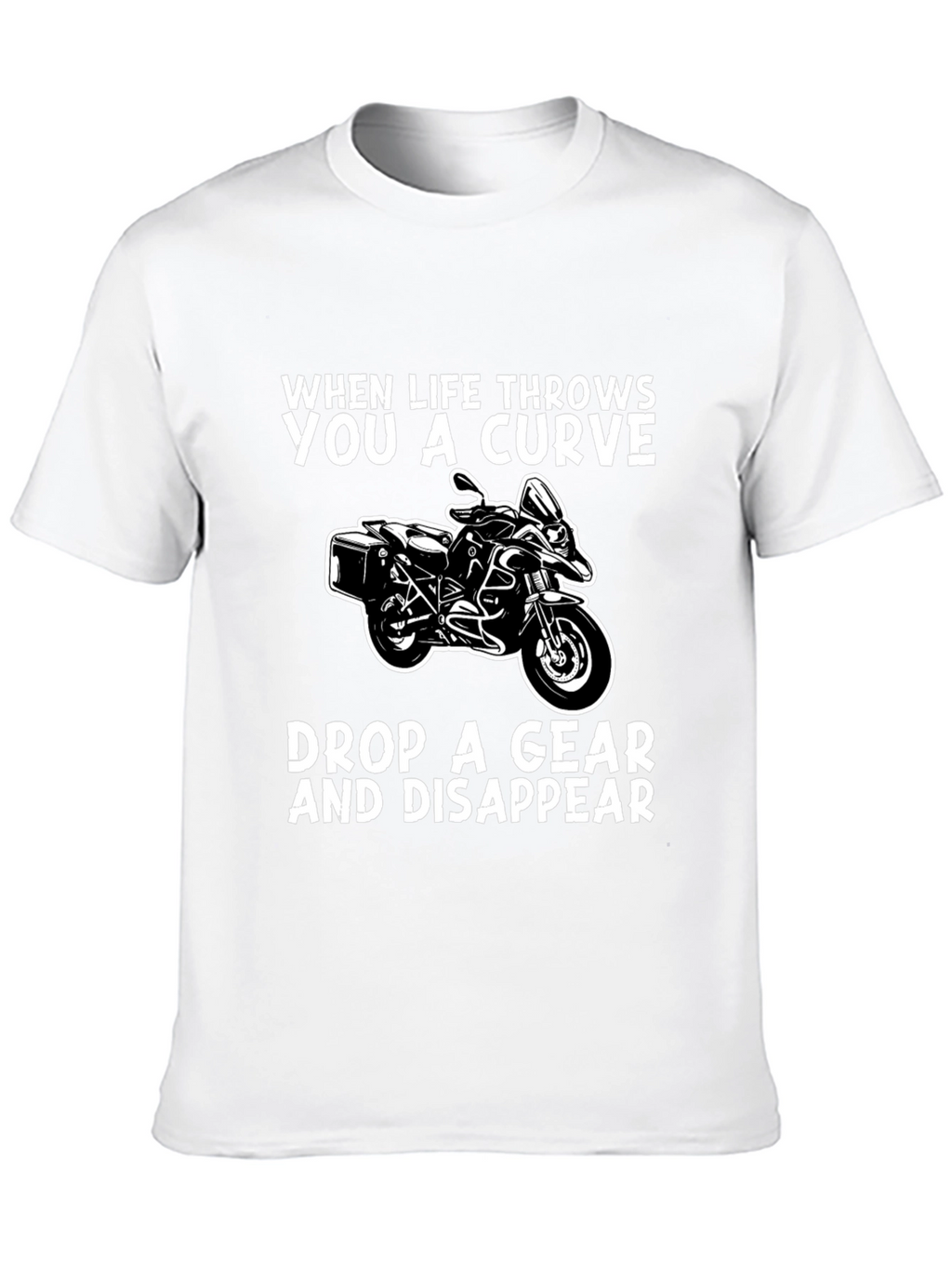 Curve Drop Gear Motorcycle Graphic Tee